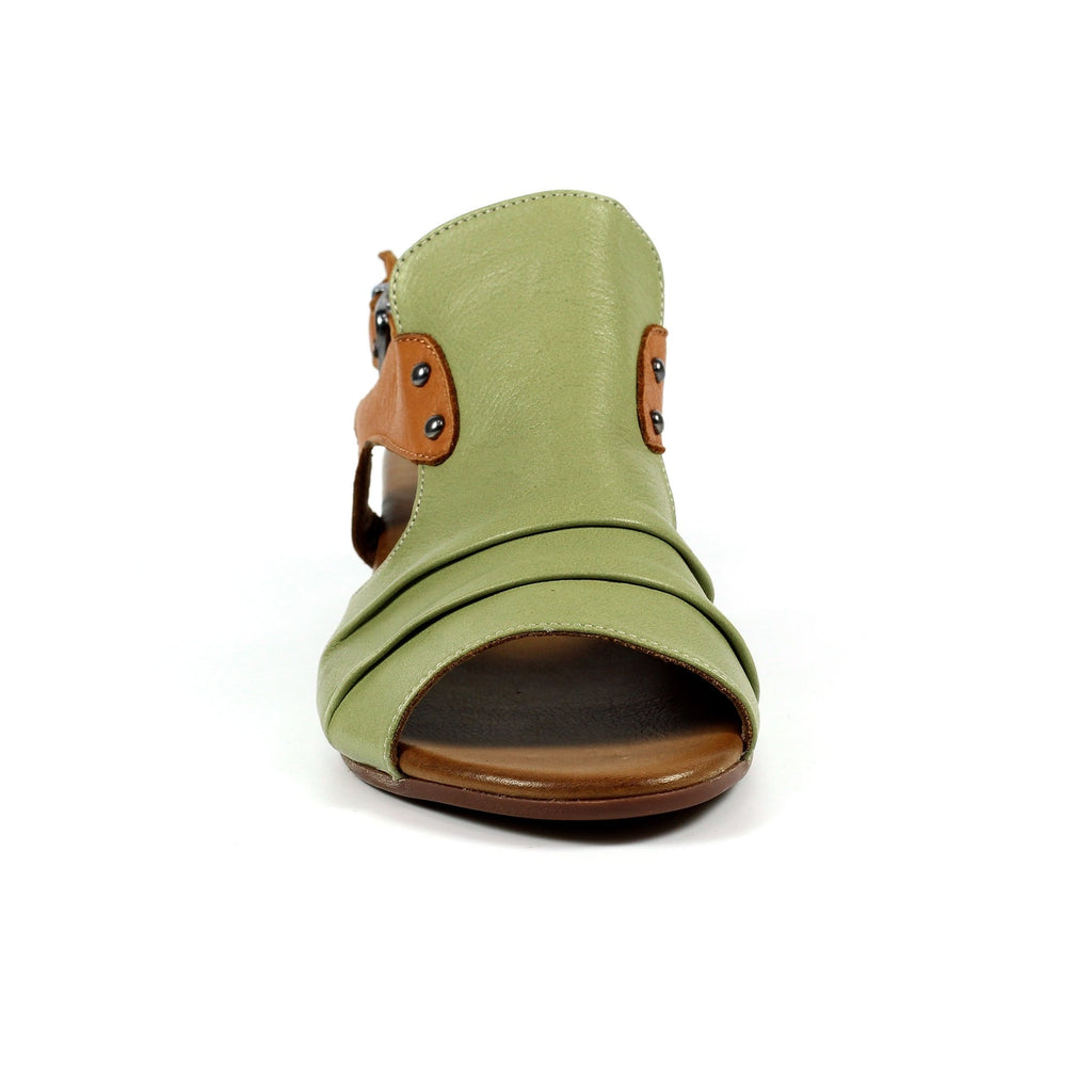 Jaden Khaki Leather Sandal