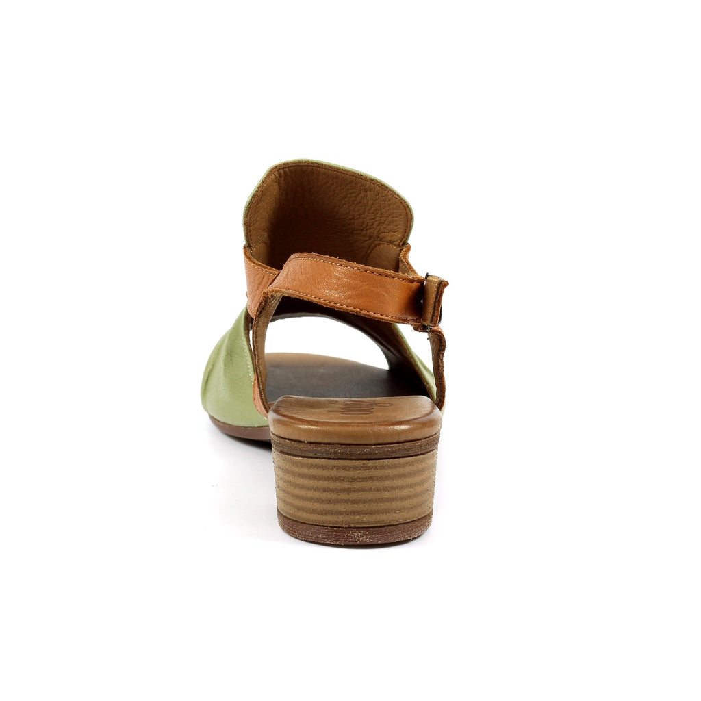 Jaden Khaki Leather Sandal