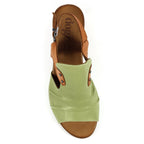 Jaden Khaki Leather Sandal