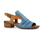 Jaden Mid Blue Leather Sandal