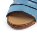 Jaden Mid Blue Leather Sandal