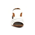 Jaden White Leather Sandal