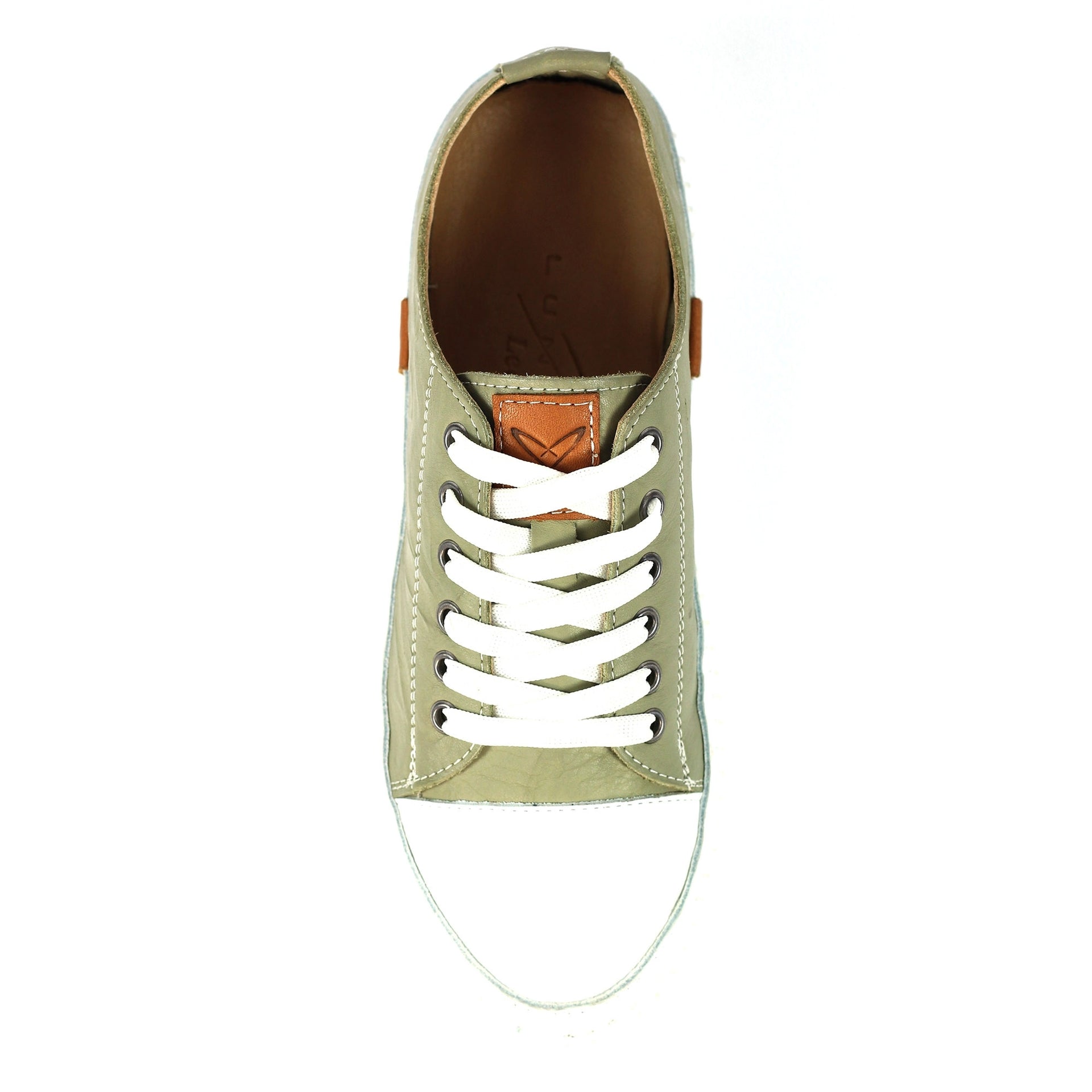 Truffle II Khaki Leather Plimsoll