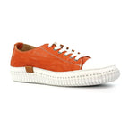 Truffle II Orange Leather Plimsoll