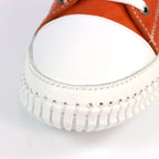 Truffle II Orange Leather Plimsoll