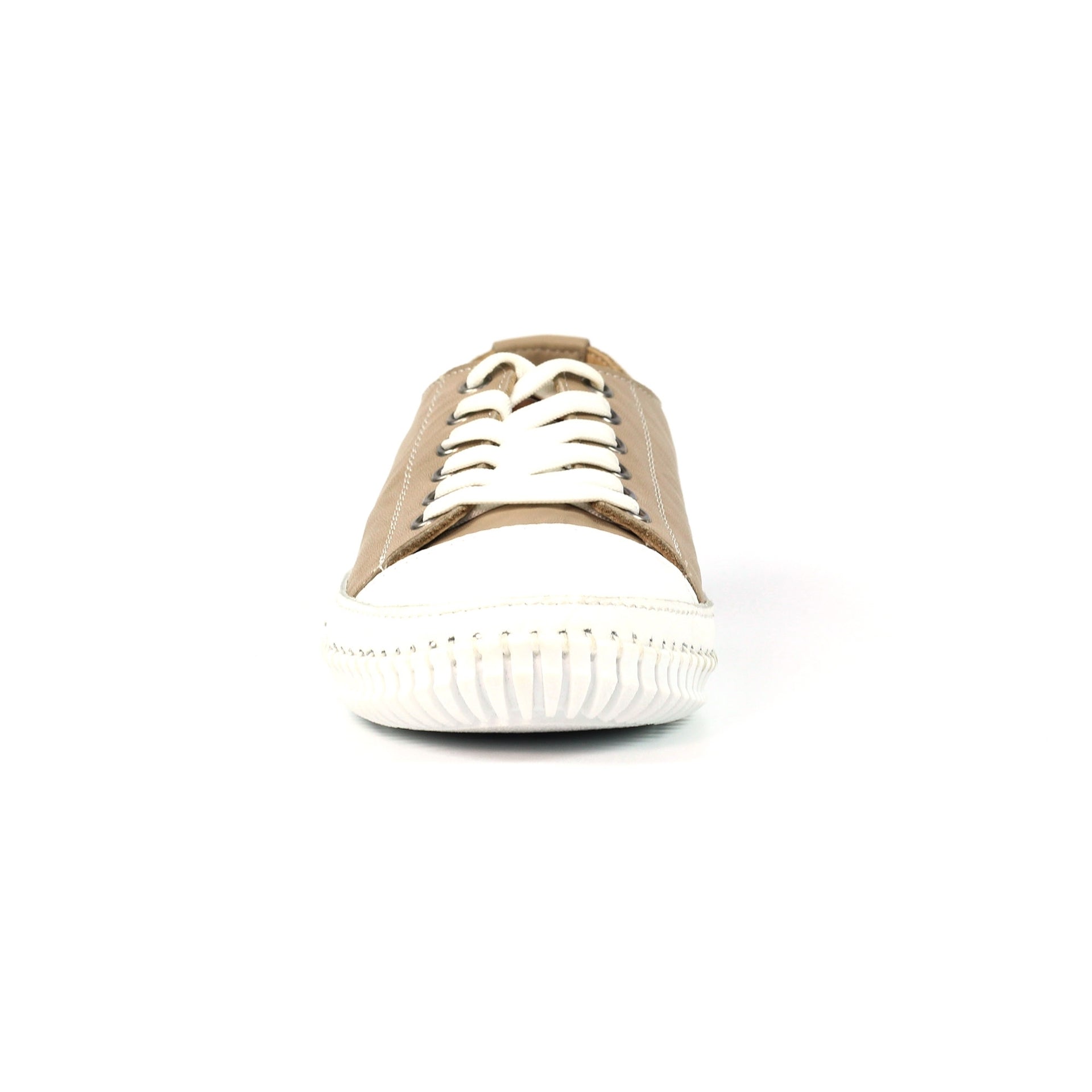 Truffle II Stone Leather Plimsoll