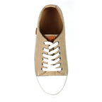 Truffle II Stone Leather Plimsoll
