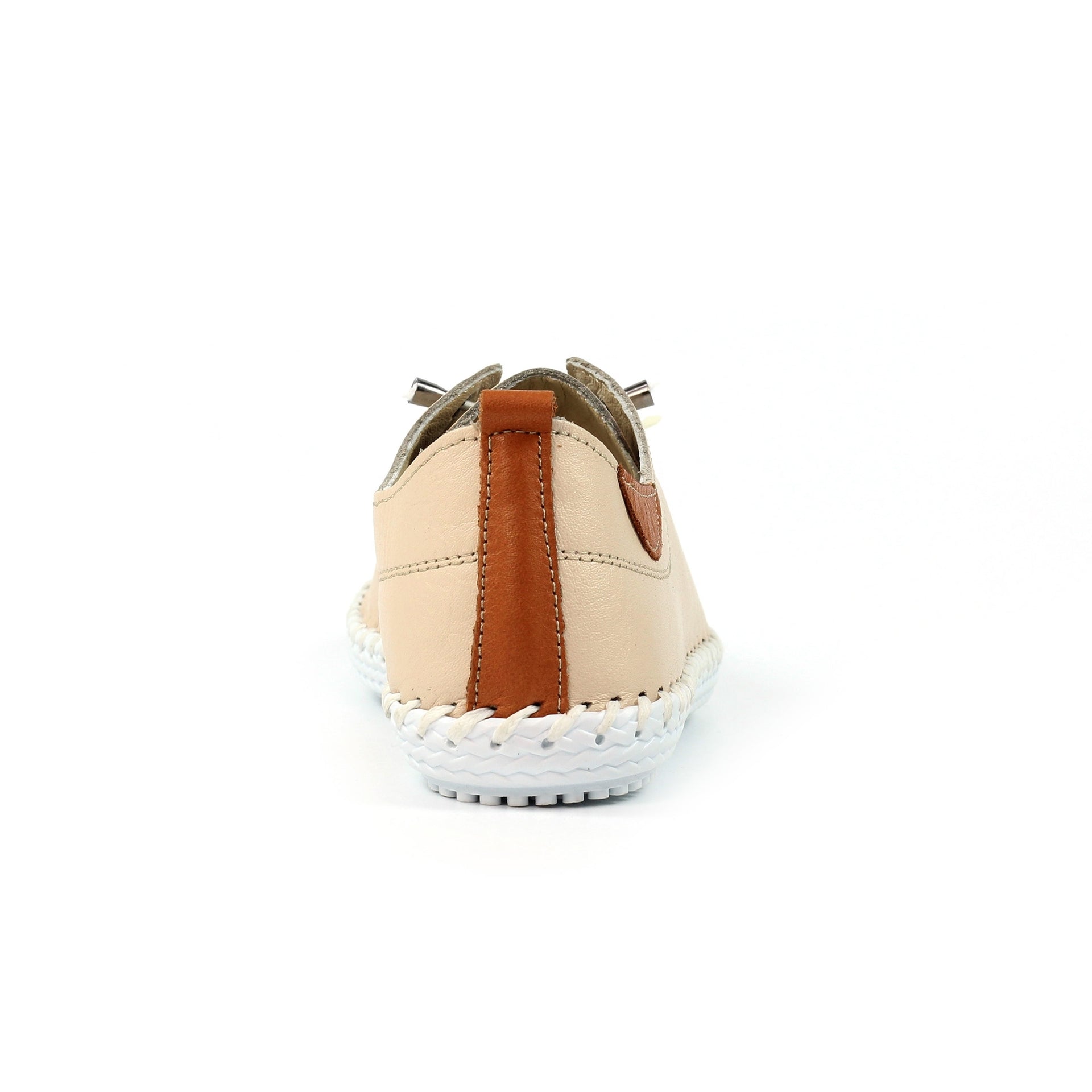 St. Ives Cream Leather Plimsoll