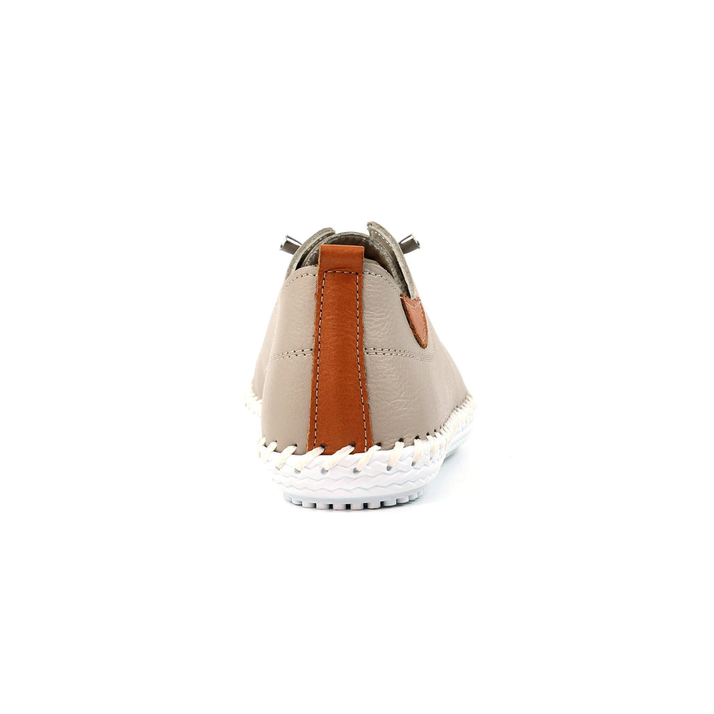 St. Ives Stone Leather Plimsoll