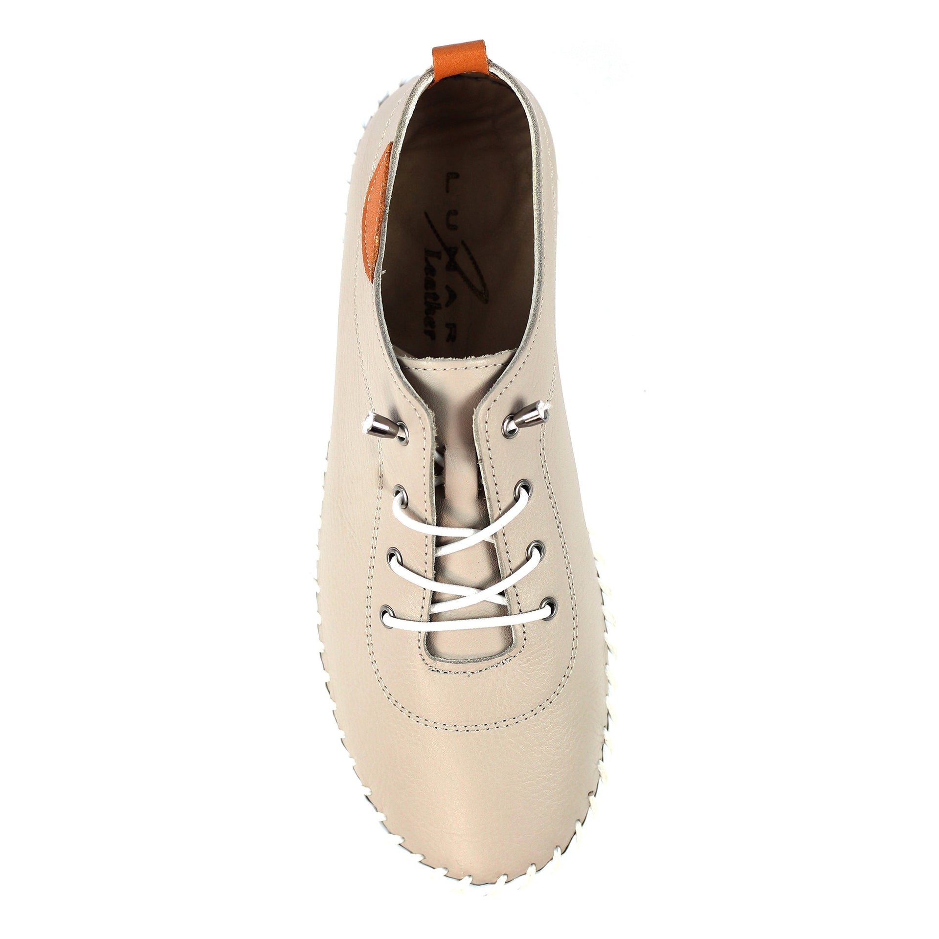 St. Ives Stone Leather Plimsoll