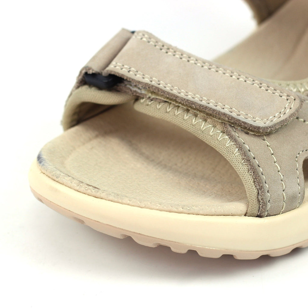 Riviera Beige Leather Sandal