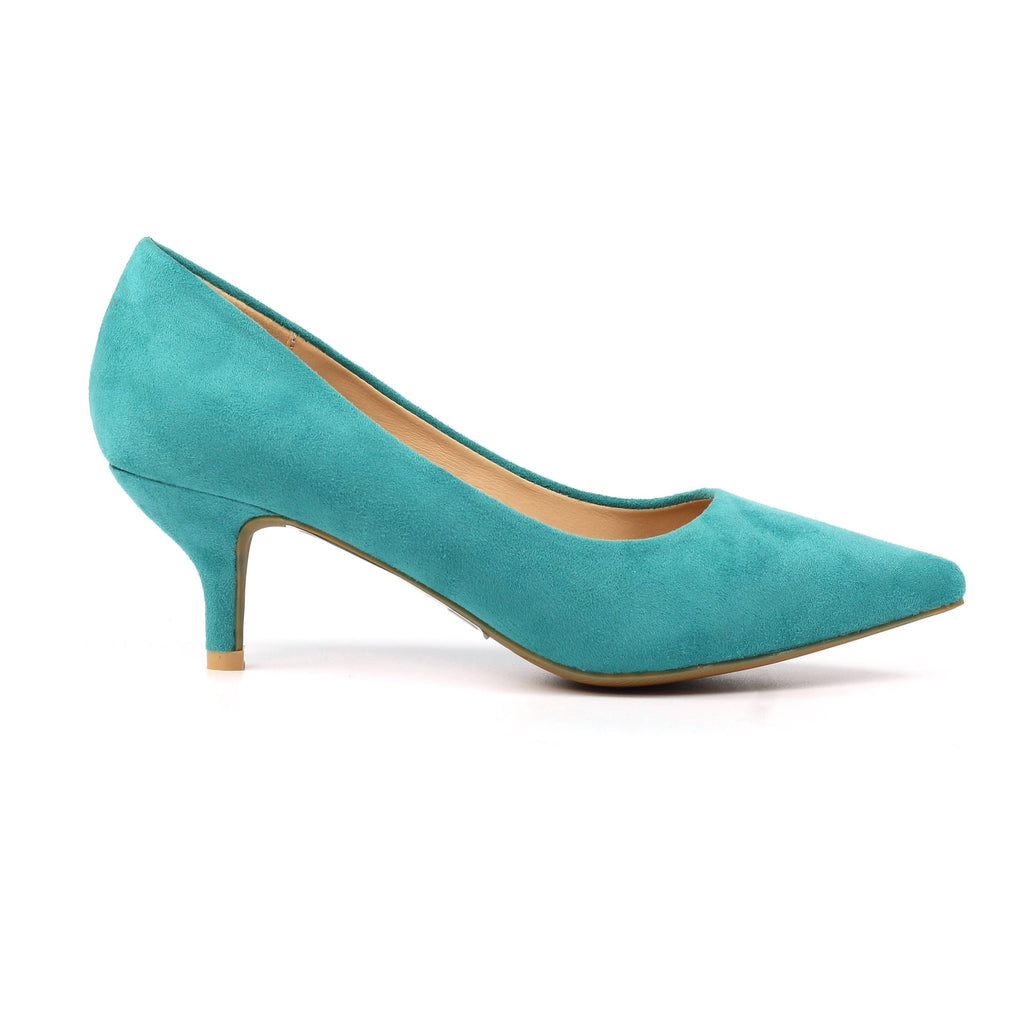 Abby Green Kitten Heel Court Shoe