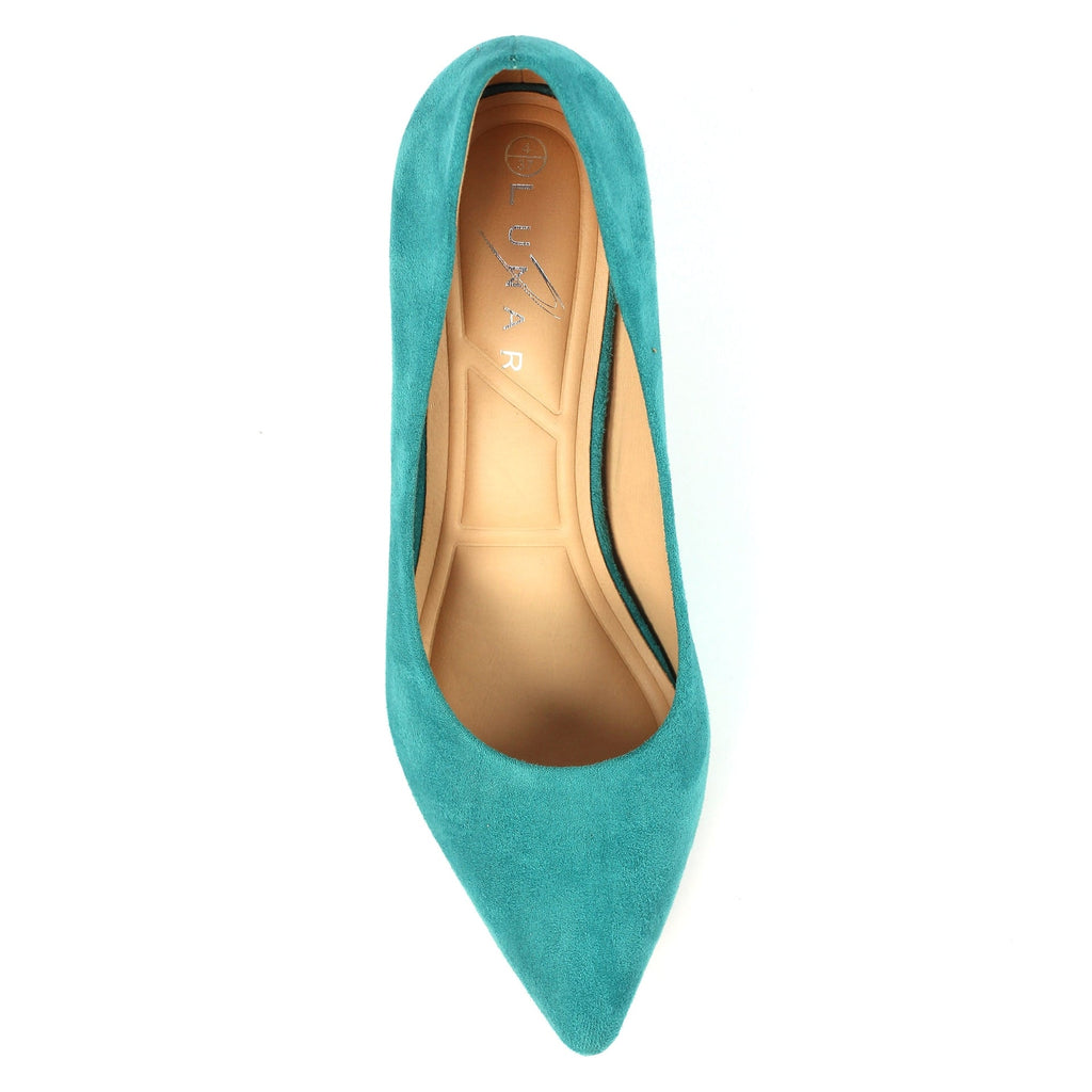 Abby Green Kitten Heel Court Shoe