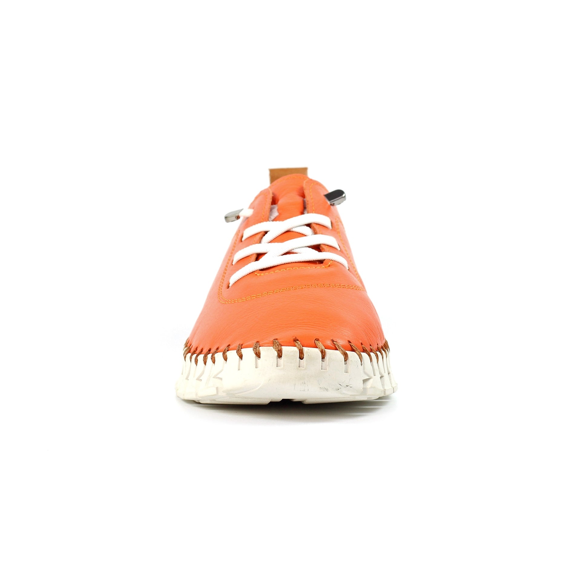 St Austell Orange Leather Plimsoll