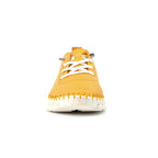 St Austell Yellow Leather Plimsoll