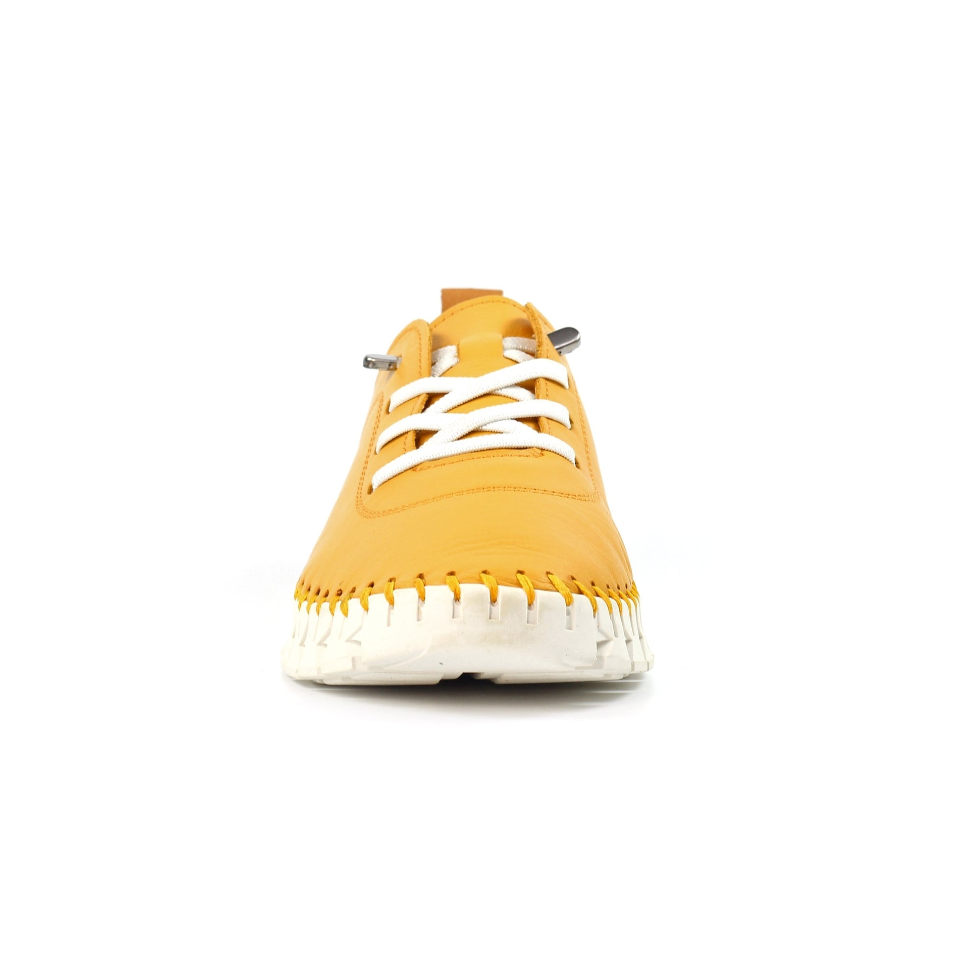 St Austell Yellow Leather Plimsoll
