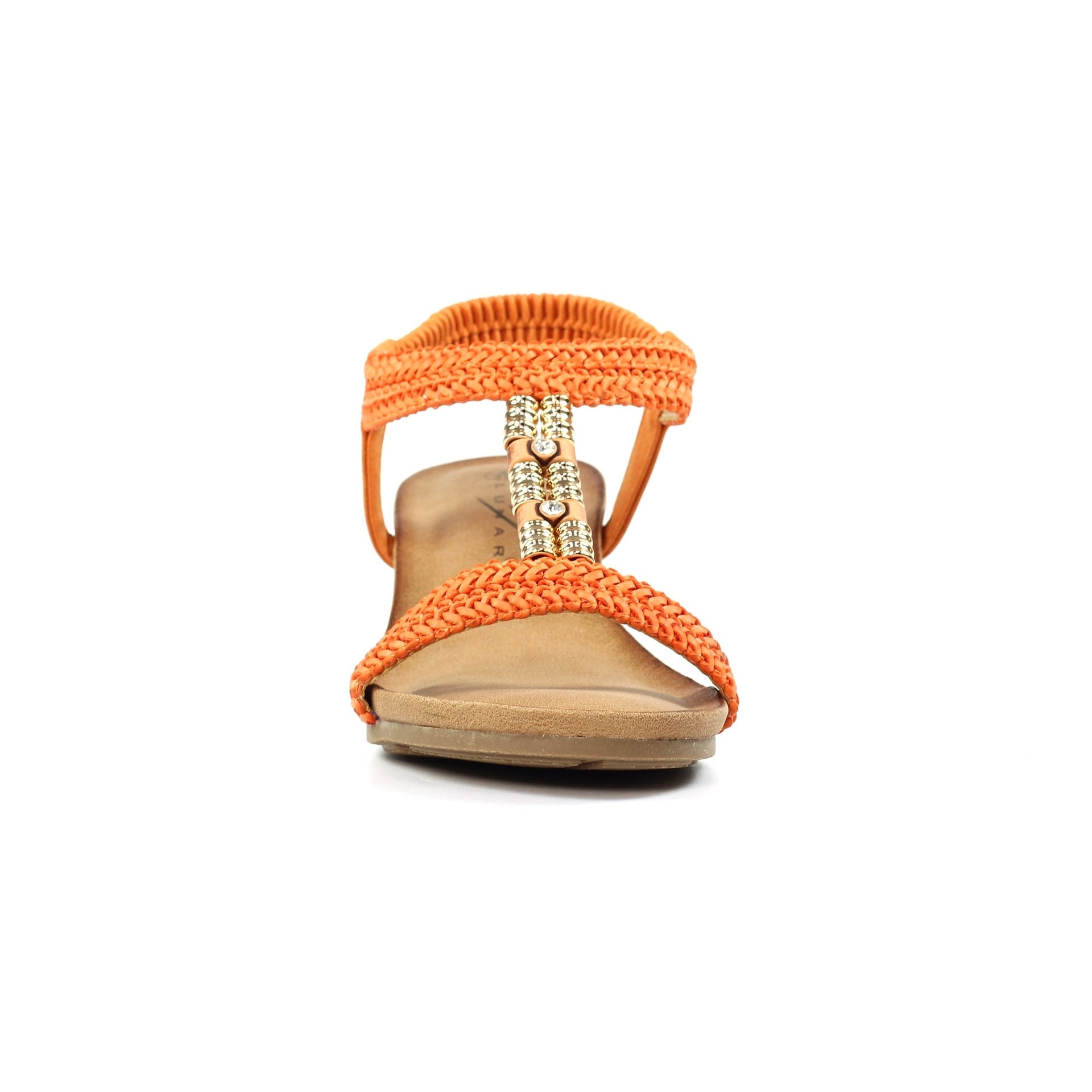 Florence Orange Wedge Sandal