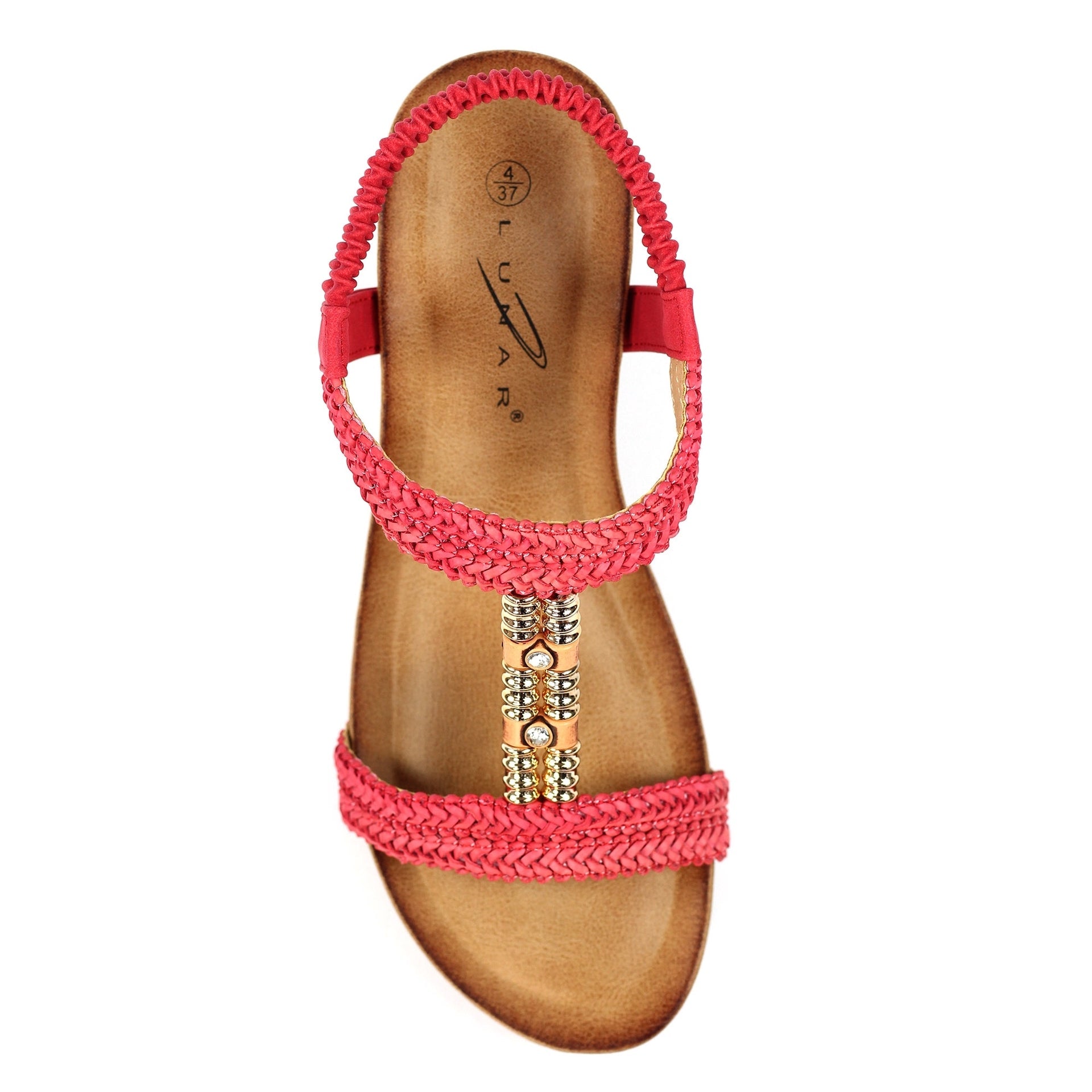 Florence Coral Wedge Sandal
