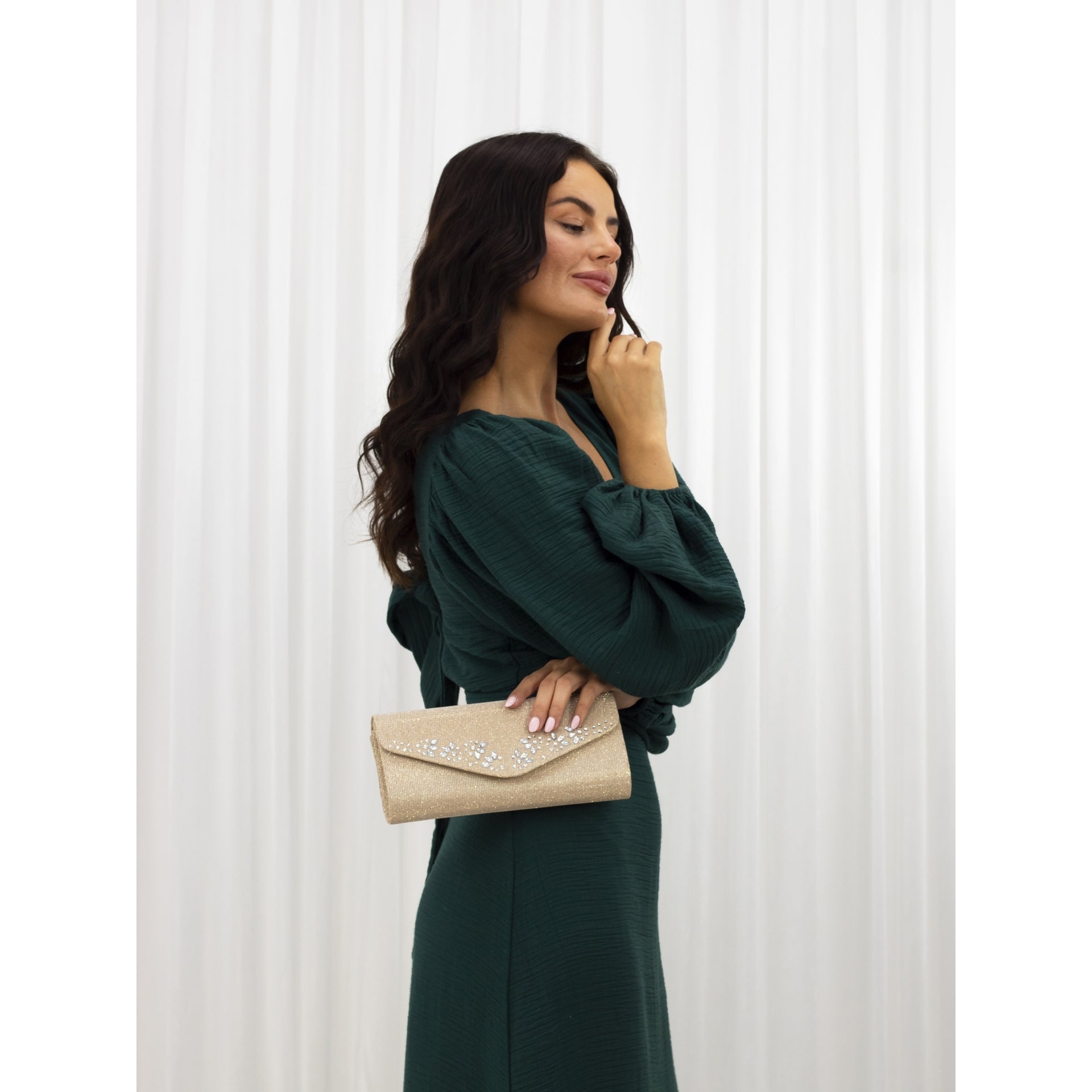 Willow Gold Clutch Bag