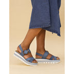 Elise Mid Blue Sandal