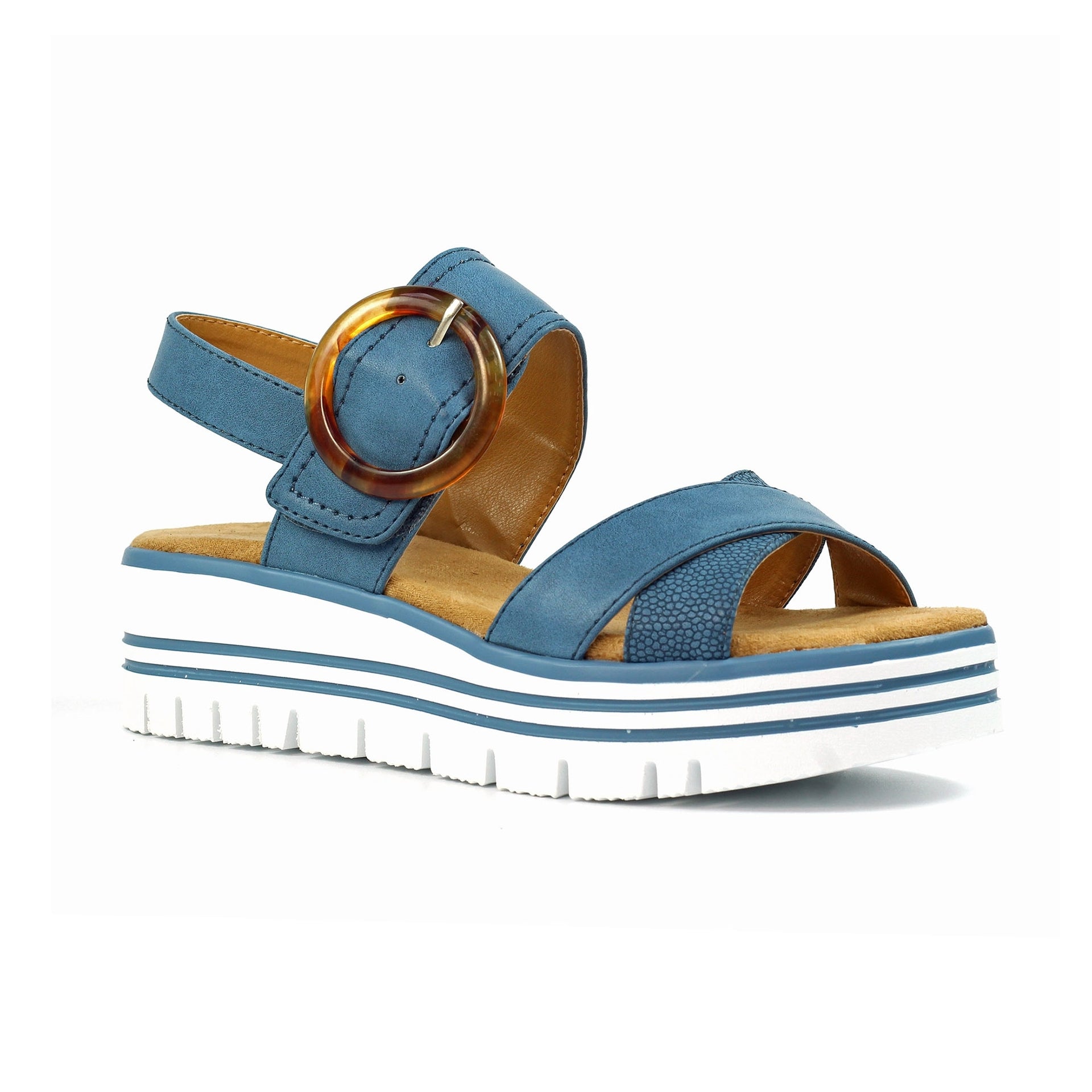 Elise Mid Blue Sandal