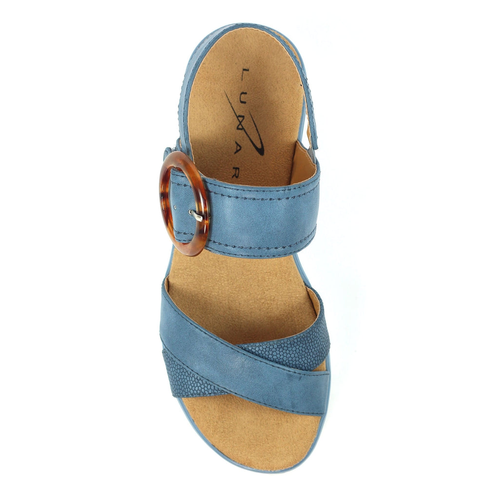 Elise Mid Blue Sandal