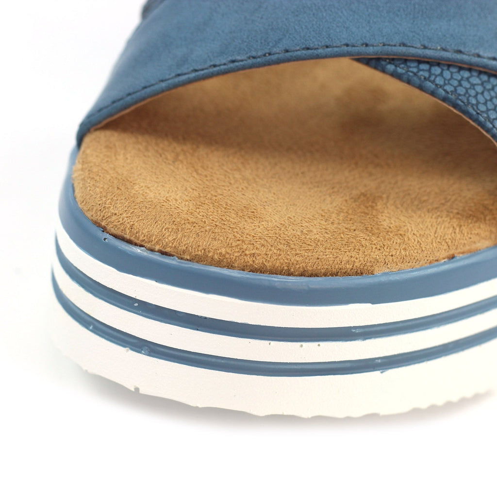 Elise Mid Blue Sandal