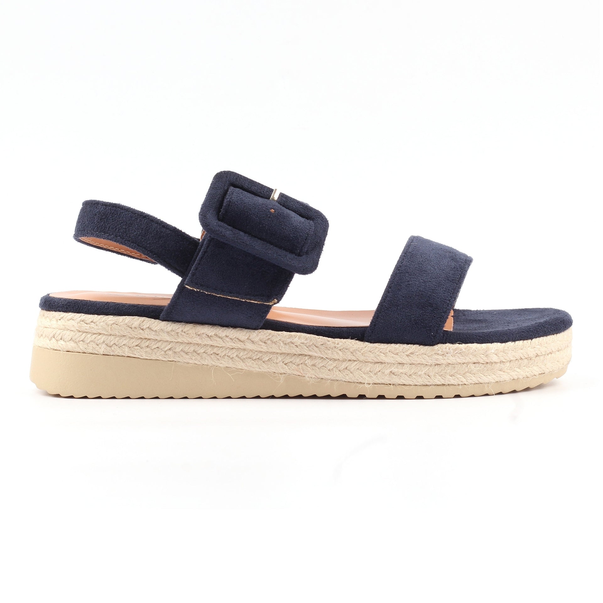Amelia Navy Wedge Sandal