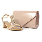 Blaze Nude Patent Handbag