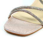 Toulouse Champagne Block Heel Sandal