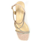 Toulouse Champagne Block Heel Sandal