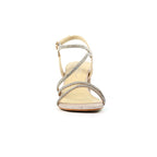Toulouse Champagne Block Heel Sandal