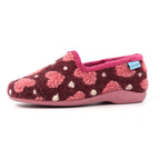 Minnie Burgundy Slipper