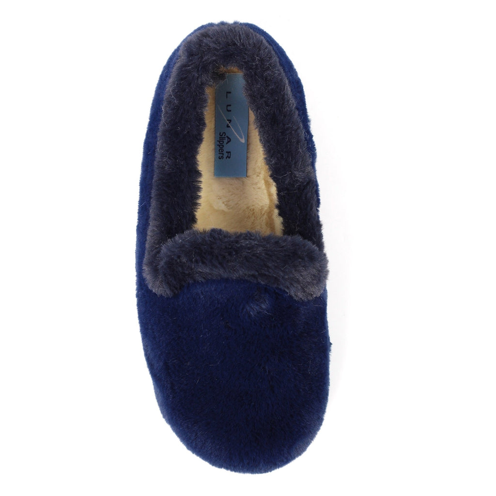 Bella Navy Slipper
