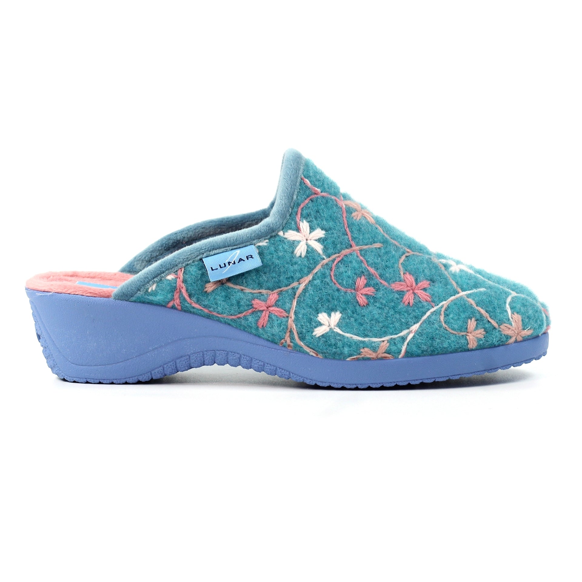 Harlow Teal Slipper