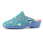 Harlow Teal Slipper