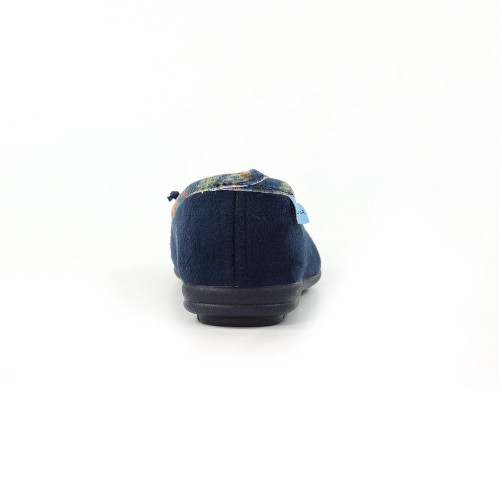 Bow Navy Pump Slipper