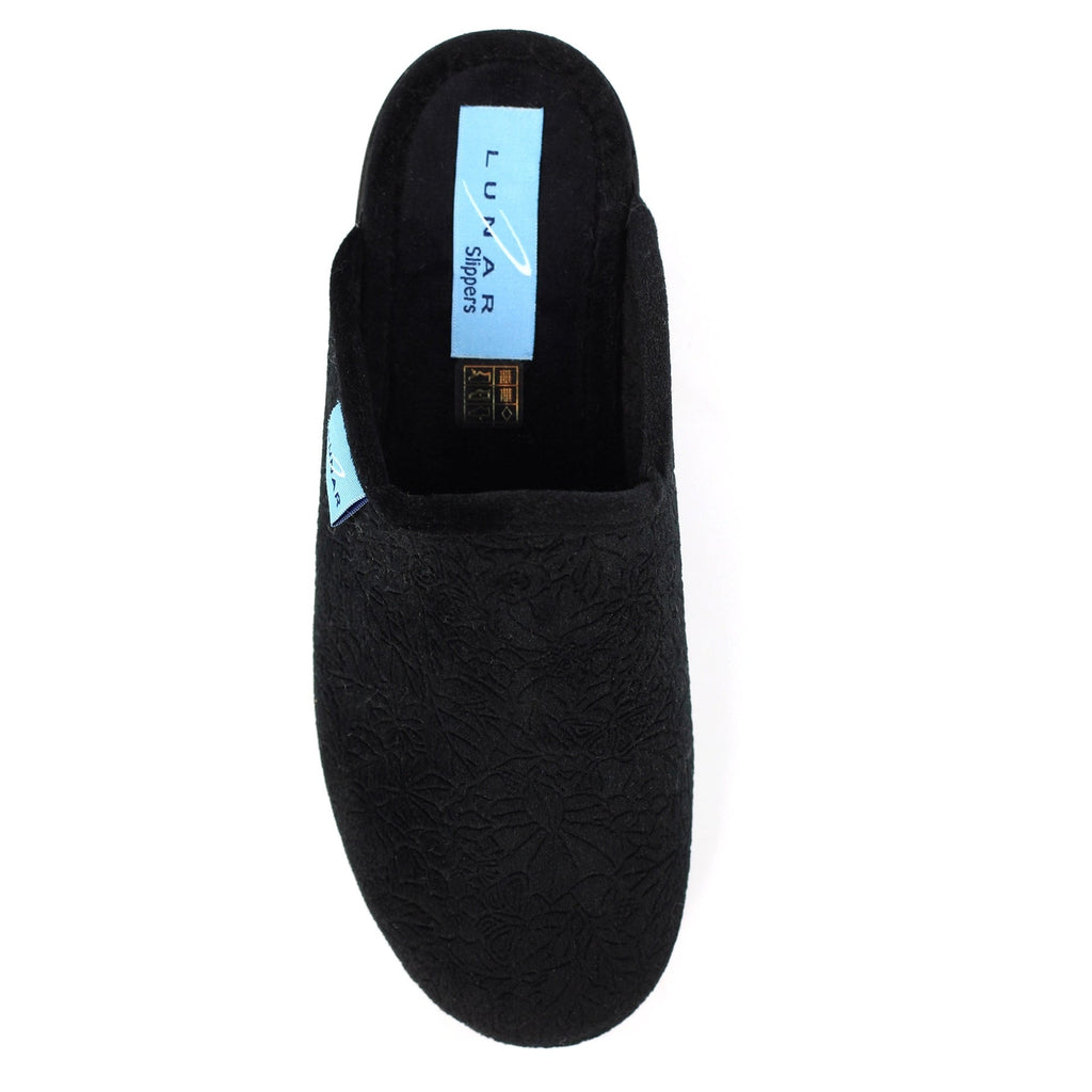 Audrey Black Mule Slipper