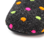 Peanut Black Mule Slipper