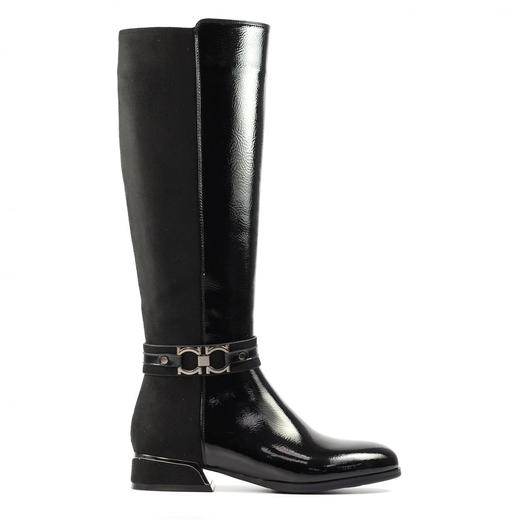Emma Black Long Boot