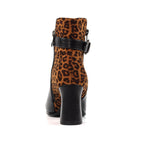Shaw Black/Ocelot Ankle Boot