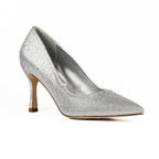 Romance Silver Court Shoe