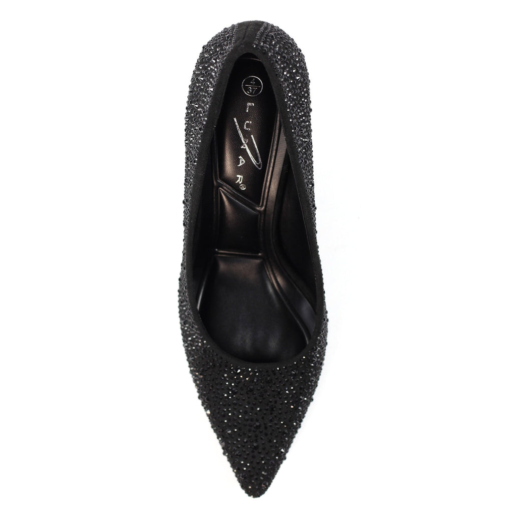 Renata Black Court Shoe