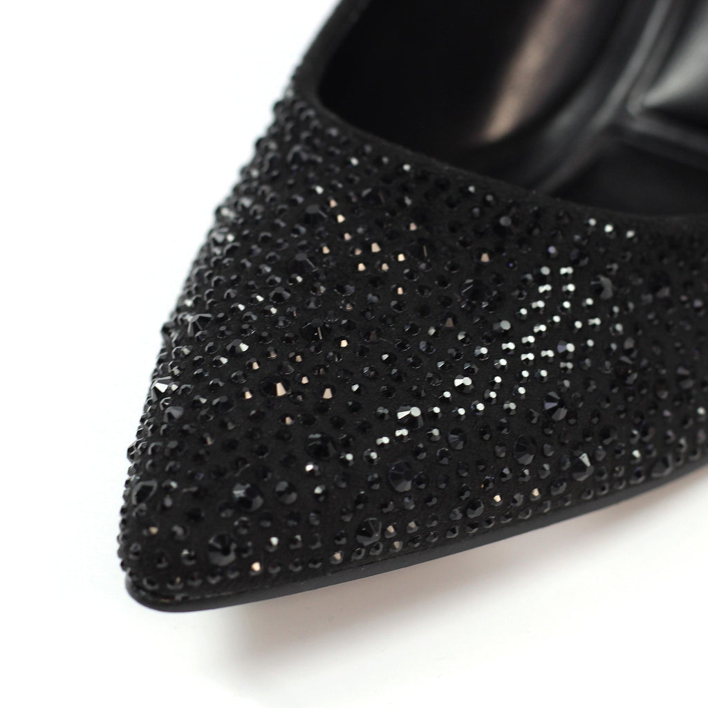 Renata Black Court Shoe