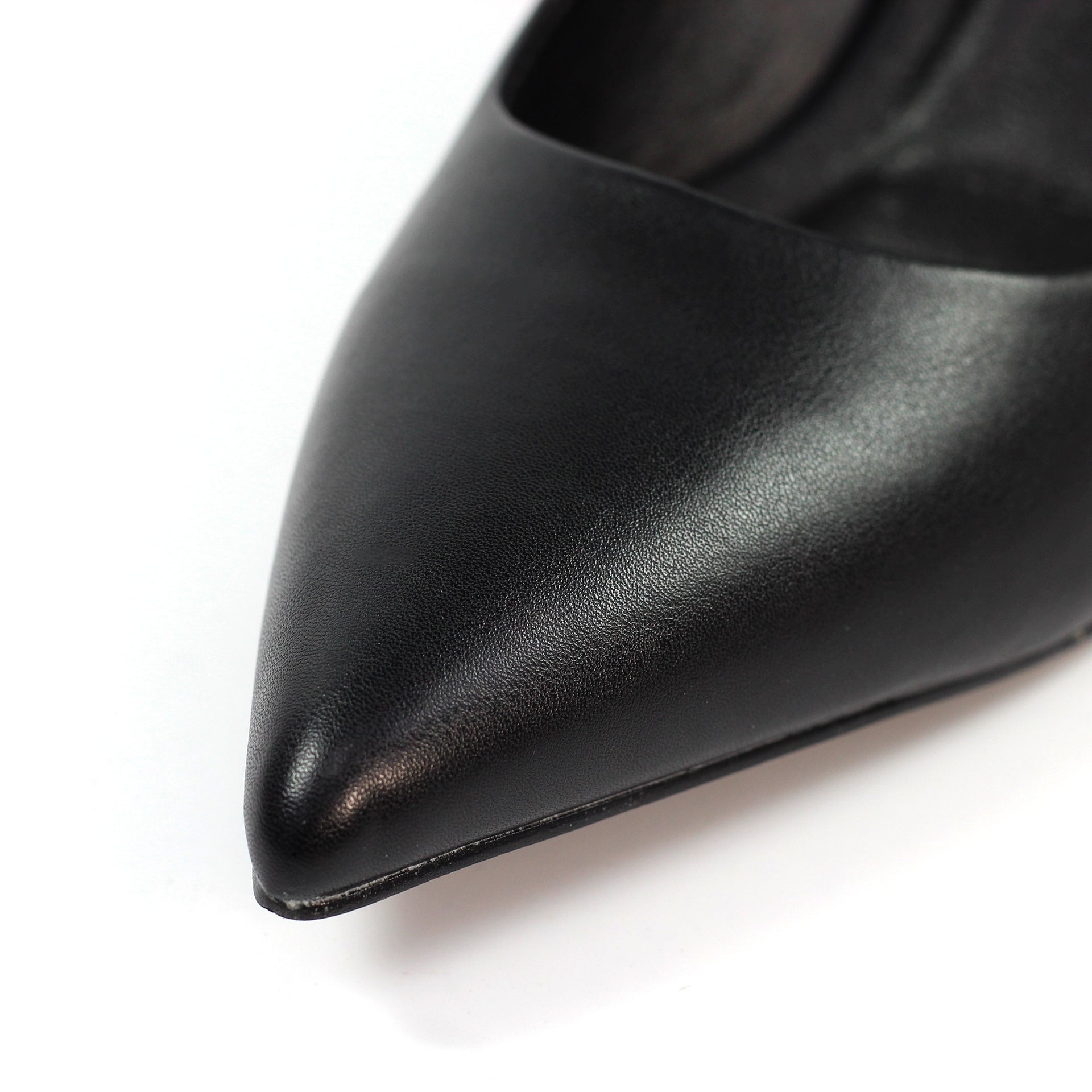 Phoebe Black Court Shoe