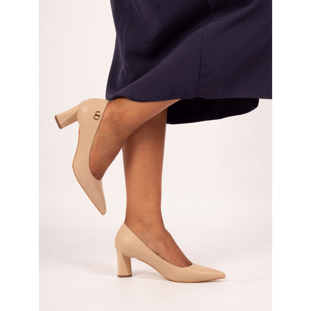 Phoebe Beige Court Shoe