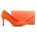 Amy Orange Court Shoe