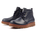 Claire III Navy Leather Boot