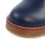 Claire III Navy Leather Boot