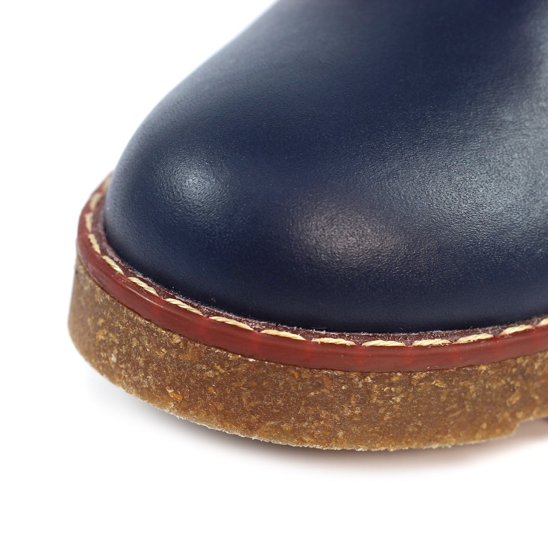 Claire III Navy Leather Boot